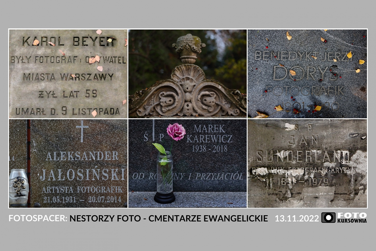 Spacer: Nestorzy fotografii na cmentarzach ewangelickich